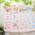 【２枚折り】ネームタグ付　４枚セットタオルエプロン可愛いチェック
