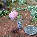ミニチュア…「ピンクアナベルの小瓶」