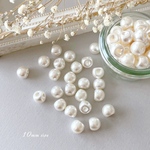 100pcs＊10mm すず丸 パールビーズ  （0084a）
