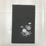 ふくさ（ミシン刺繍入り）【濃グレー】