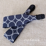 《大人用》　タンバリン　シンプルつけ心地のいい　シンプル　上品　シックなターバン　ネイビーブルー