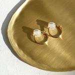 【痛くないイヤリング】hoop earrings(k18gp)