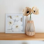 クレイフラワー アネモネ「ベージュ✕ライトベージュ」２本