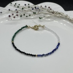 ＊マラカイト＊オニキス＊ラピスラズリ＊クリスタル＊　パワーストーン　ブレスレット