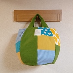Hachi Bag ８枚合わせの丸底バッグ（フレッシュグリーン）