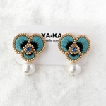 刺繍ピアス