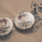 Glasses Men's 缶バッチ