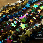 6mm ヘマタイト mix color 星*のビーズ 30個