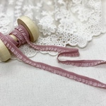 ＊新色＊1m 可愛い フリル ゴムブレード スモーキーピンク BK220307 ハンドメイド 手芸 素材 材料 DIY
