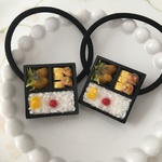 お弁当のヘアゴム♡アジフライ&ポテトサラダ