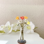 ミニチュアフラワー　アイスランドポピー　3本×2 6本入り