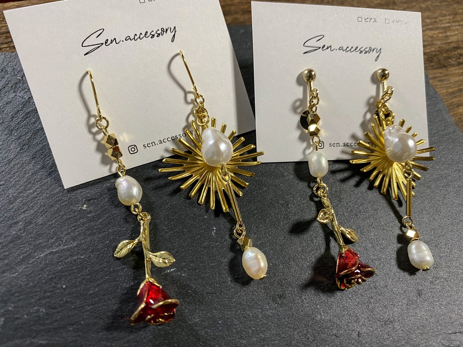 みかんぼうや。様♡専用ページ〔蝶バネイヤリング〕 蝶の雫かんざし*紫 - Sen.accessory | minne byGMOペパボ 国内