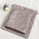 【neco***様ご予約品】クロス&巾着　ミナペルホネン スリーピングローズ オックス生地