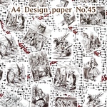 デザインペーパー・コラージュペーパー・15枚入A4☆No.45
