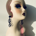 ブラック accessory  ピアスイヤリング
