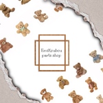 PETステッカー❤︎ クマのぬいぐるみ❤︎20pcs−807