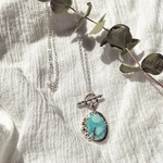 《silver925》water web ✽ turquoise necklace ✴︎