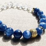 【SALE】天然石カイヤナイト デザインブレスレット