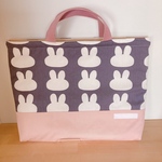 帆da花rin様専用＊ウサギちゃん×さくらpink＊レッスンバッグ コップ袋