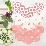 人気の可愛いお花のスタイ🌼デイリー使い3枚セット０１