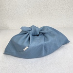 お弁当包み　リネンあずま袋《アンティークブルー》インナーバッグにも