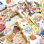 ❤️再販✖️5❤️今なら選べるおまけ付き❤️20枚❤️レトロアニマル＆可愛いカップケーキ❤️ダイカットいろいろセット
