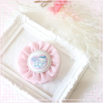 【両面マタニティシフォン♡】マタニティチャーム♡　/ マタニティキーホルダー / マタニティマーク / シフォンロゼット / マタニティシフォンロゼット