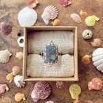 9〜11号【サイズ調整可】《silver925》boulder opal ring ❁