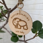＊木ーホルダー or ピン&クリップ＊マタニティマーク＊妊婦・妊娠中・赤ちゃん・withbaby＊木製キーホルダー