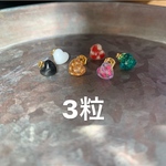 3粒ピアス