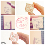 イニシャルスタンプ⋆指輪 結婚式はんこ 