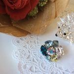 swarovski～レモンスカッシュブローチ