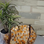 【送料無料】革製がま口ショルダーバック