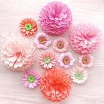 花鞠 ピンク 春 桜 ペーパークラフト お花 飾り