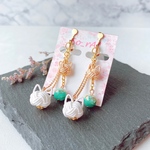 限定《翡翠 〜ヒスイ〜 》 水引＊ピアス/イヤリング