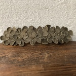 【m様ご予約品】革花のバレッタ  金具8cm 