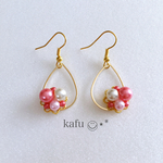 【期間限定SALE】パステルパール♡ピアスorイヤリング（チェリーピンク）【3-1】 