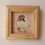 色鉛筆画　「さくらさくら②」　（原画・額入り）