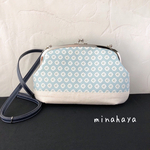 がま口 ショルダーバッグ(南フランス　フラワー)