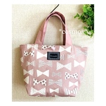 🍃🌸春のお出かけに♪🌸お手軽トートバッグ🐝🌸リボンpink