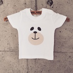 ベビーTシャツ　くまface color