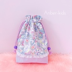 巾着 お道具袋 ‪\♡︎/︎ 女の子給食袋 コップ入れ フリル リボン 入園 入学 かわいい ゆめかわ 女の子 低学年 子供 子供用 エプロン入れ 給食袋 女の子巾着 女の子巾着 女の子給食袋