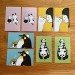 動物ミニカード４種８枚セット