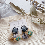 ◆1点もの◆小花のインド刺繍ピアス/イヤリング2◆