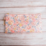 ★One side all skeleton pouch　LIBERTY 　ベッツィ　バーバパパ　19×9.7㎝　◆通帳ケース　ペンケースに