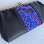 US04・がま口・長財布・USAコットン＆PUレザー・ハンドメイド・アンティーク