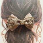 インド刺繍リボン✲*ﾟバレッタ・ヘアクリップ・キークリップ