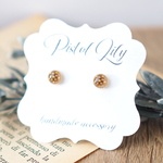 No.43799 お花 フラワー ボタニカル 小ぶり シンプル 樹脂ピアス made by PISTOL LILY
