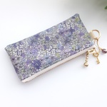 【再販】LIBERTY　Pebble　ペブル　３Ｌ　(バイオレット) 　中布・仕切り付きビニコmini2ポーチ　◆リップポーチ・キーケースにも♪