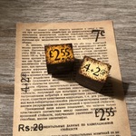 [2個セット] 通貨記号 £2.55 & 4+2Ft  ペイントver. [ｻﾝﾌﾗﾜｰ & ﾑｰﾝﾗｲﾄ] - Currency symbol £2.55 & 4+2Ft  Pain